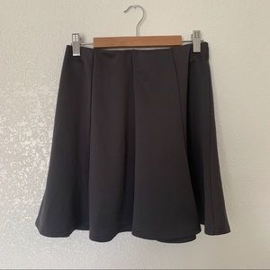 Forever 21 Dark Grey Pleated High Waisted Skirt